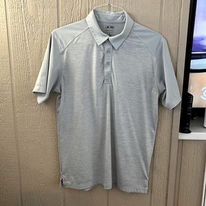 Mens Gray Adidas Golf Shirt